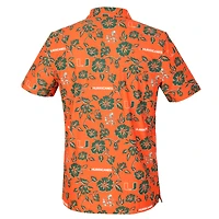 Men's Reyn Spooner  Orange Miami Hurricanes Pua Performance Polo