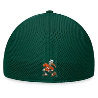 Casquette flexible Spacer Top of the World verte pour hommes des Hurricanes de Miami