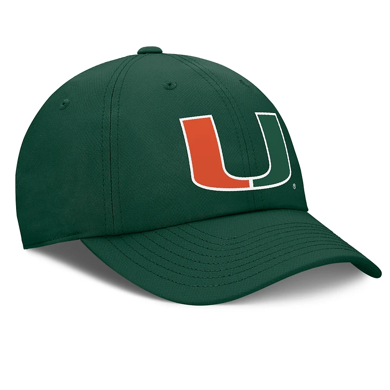 Casquette ajustable Top of the World verte Miami Hurricanes Victory pour homme