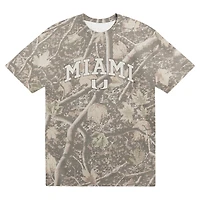 T-shirt épais camouflage Uscape Apparel Miami Hurricanes Back Bay pour homme