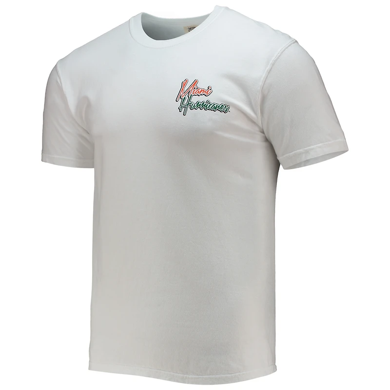 T-shirt bandana Miami Hurricanes mascotte homme blanc