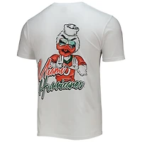 T-shirt bandana Miami Hurricanes mascotte homme blanc