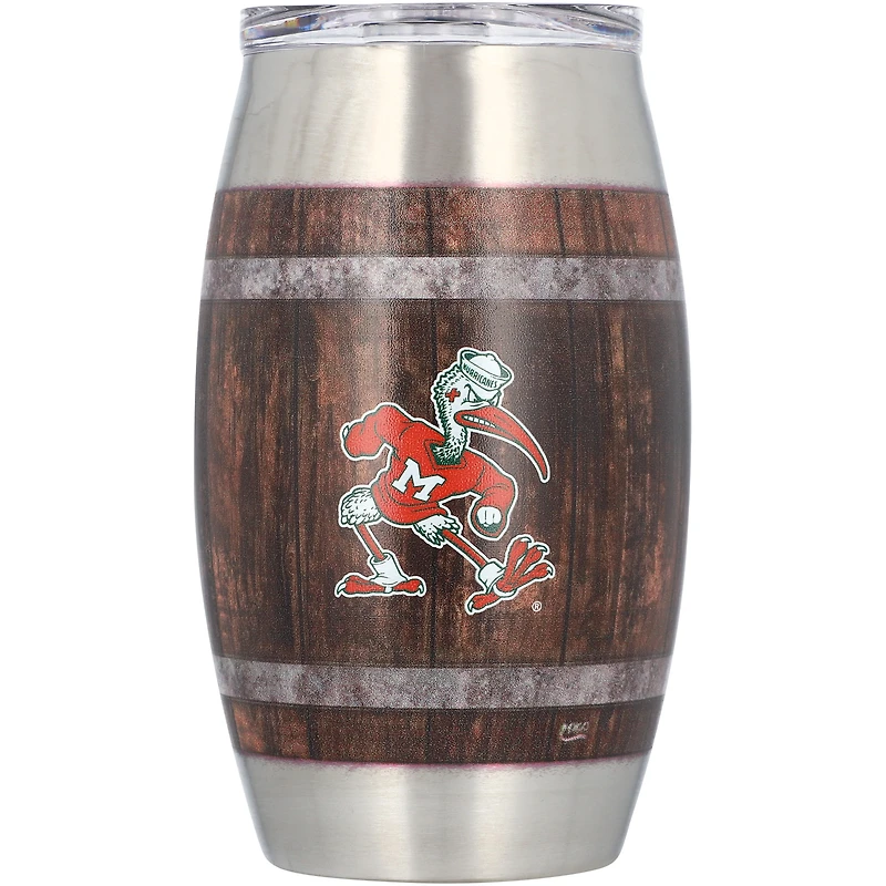 Miami Hurricanes 15oz. Barrel Tumbler