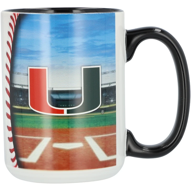 Hurricanes de Miami 15 oz. Tasse de base-ball