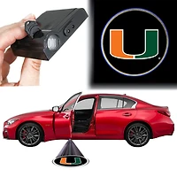 Lumière de portière de voiture des Miami Hurricanes