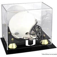 Mini-casque Miami Hurricanes Golden Classic Logo - Vitrine