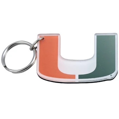 Porte-clés logo haute définition des Miami Hurricanes