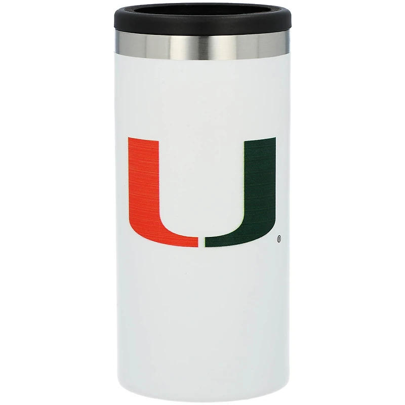 Logo de l'équipe des ouragans de Miami 12 oz. Porte-canette mince