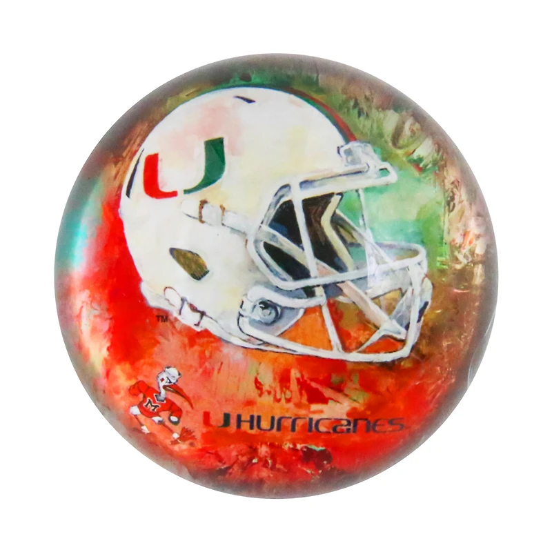 Miami Hurricanes Team Pride Dome Paper Weight