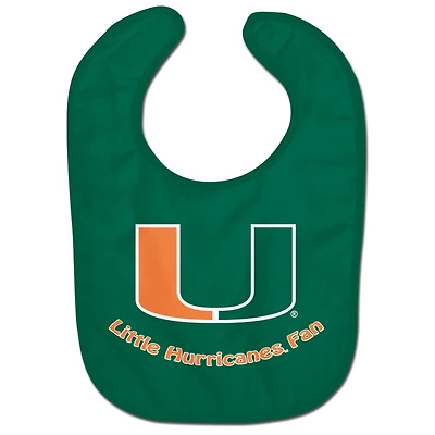 Newborn & Infant WinCraft Miami Hurricanes Mini Fan All-Pro Baby Bib
