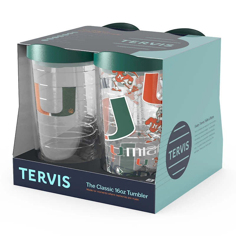 Tervis Miami Hurricanes Four-Pack 16oz. Classic Tumbler Set