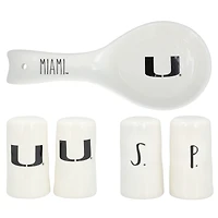 The Memory Company Miami Hurricanes Coffret cadeau de cuisine artisanale 3 pièces