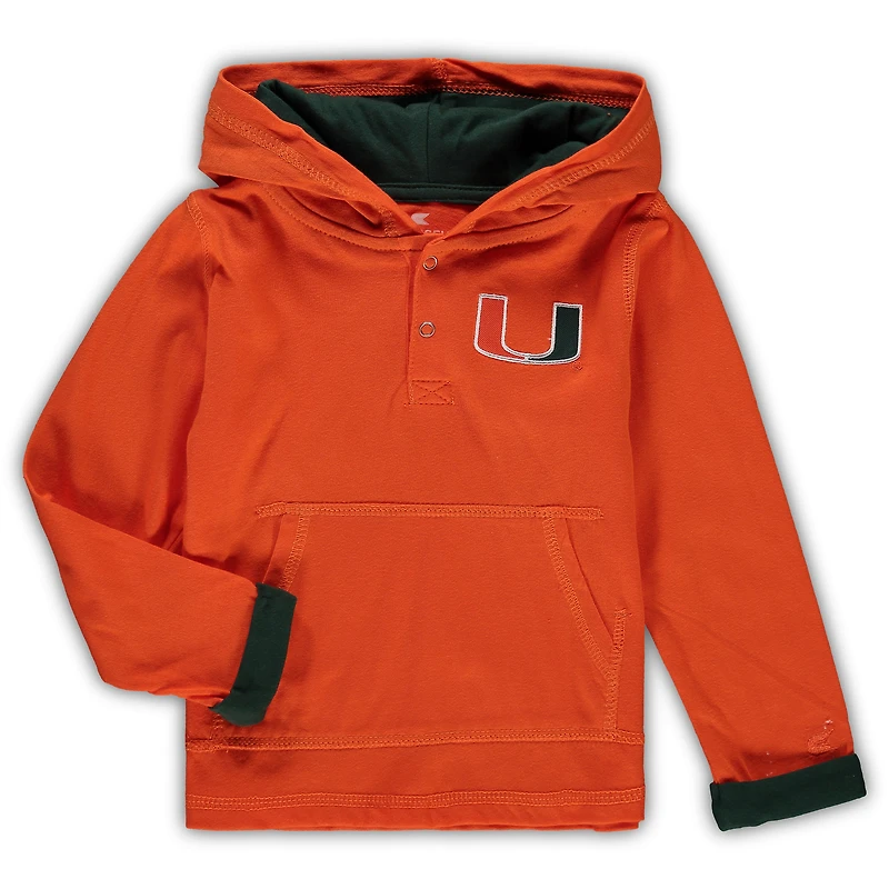 Toddler Colosseum Orange/Heathered Gray Miami Hurricanes Poppies Hoodie and Sweatpants Set