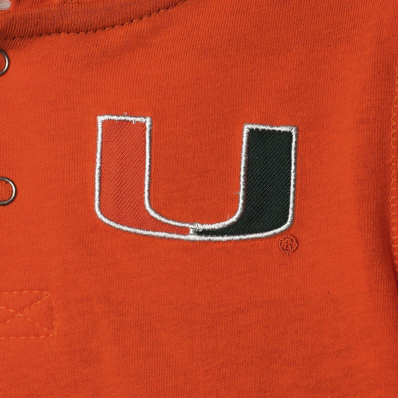 Toddler Colosseum Orange/Heathered Gray Miami Hurricanes Poppies Hoodie and Sweatpants Set
