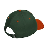 Unisex adidas Green/Gray Miami Hurricanes Seasonal Baseball Slouch Adjustable Hat