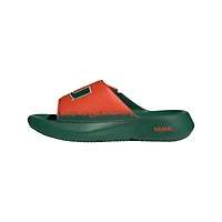 Sandales unisexes Adidas Lightblaze vertes Miami Hurricanes