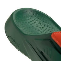 Sandales unisexes Adidas Lightblaze vertes Miami Hurricanes