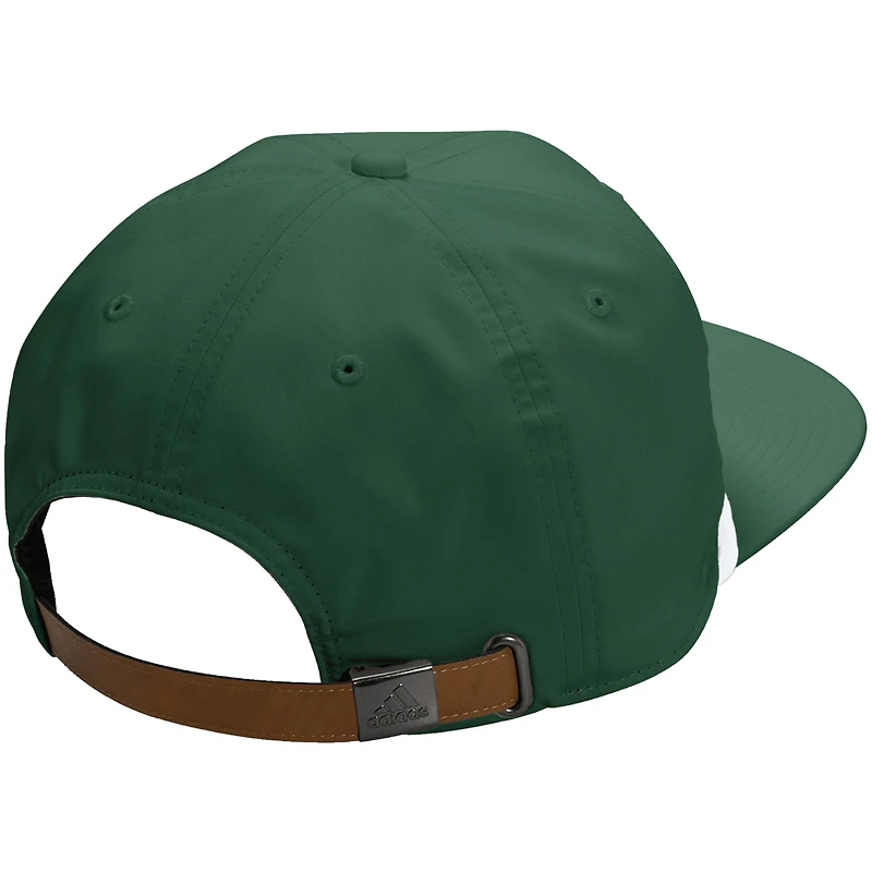 Casquette ajustable unisexe Adidas verte Miami Hurricanes pour vestiaires