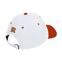 Unisex adidas White/Orange Miami Hurricanes Seasonal Baseball Slouch Adjustable Hat