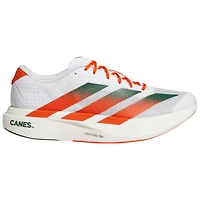 Chaussures de course unisexes Adidas Adizero Evolution SL blanches des Miami Hurricanes