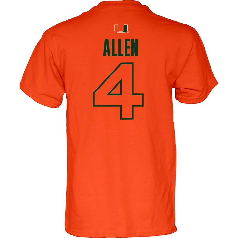Unisex Blue 84 Marcus Allen Miami Hurricanes 4 Strong T-Shirt