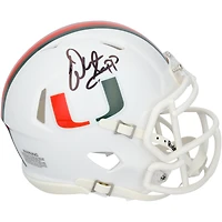 Warren Sapp Miami Hurricanes Autographed Riddell Speed Mini Helmet