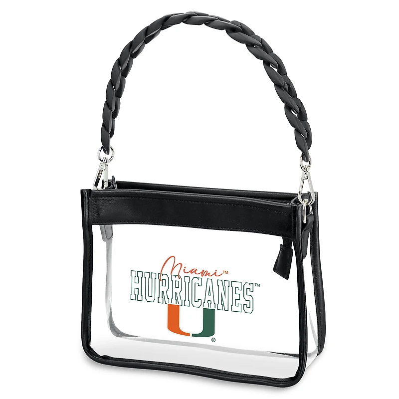 WEAR by Erin Andrews Miami Hurricanes Plastic Chain Mini Crossbody Bag