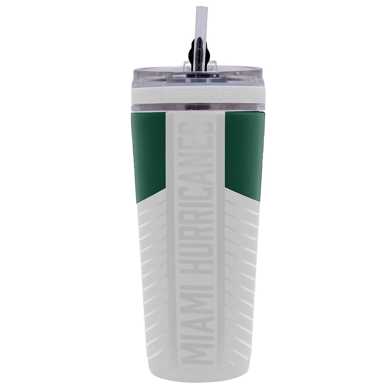 WinCraft Miami Hurricanes 26oz 4D Flex Ice Shaker Bottle
