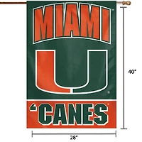 WinCraft Miami Hurricanes 71,1 x 101,6 cm Drapeau Maison Cannes