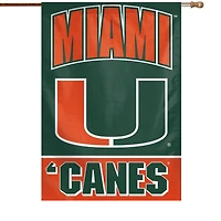 Drapeau de maison WinCraft Miami Hurricanes 28" x 40"