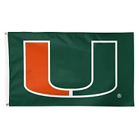 WinCraft Miami Hurricanes 3' x 5' Drapeau simple face avec logo principal