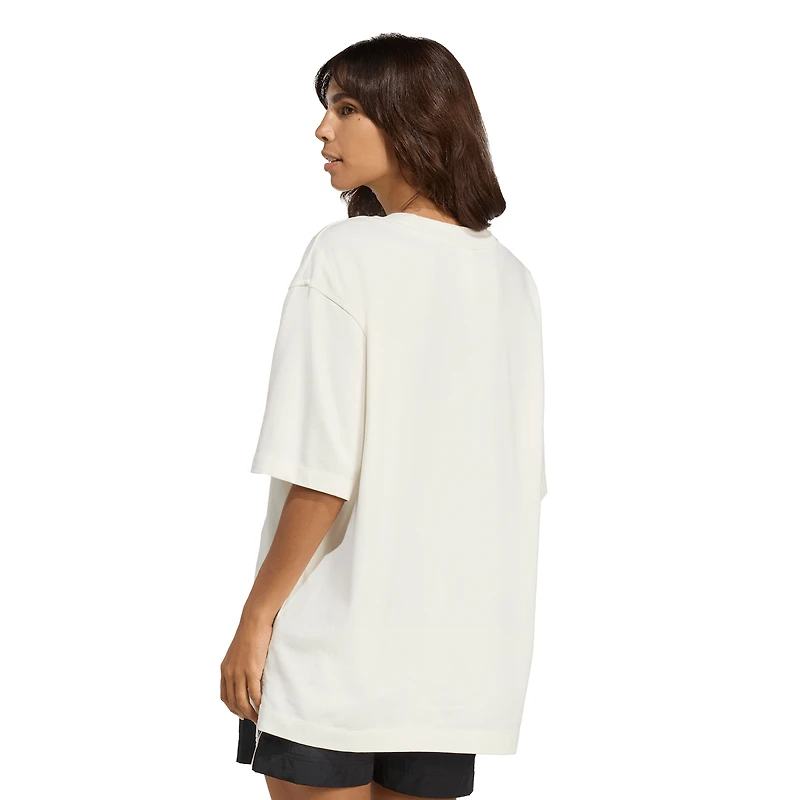 Women's adidas White Miami Hurricanes Oversized T-Shirt