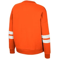 Sweat-shirt à col cranté Colosseum Orange Miami Hurricanes Perfect Date pour femmes