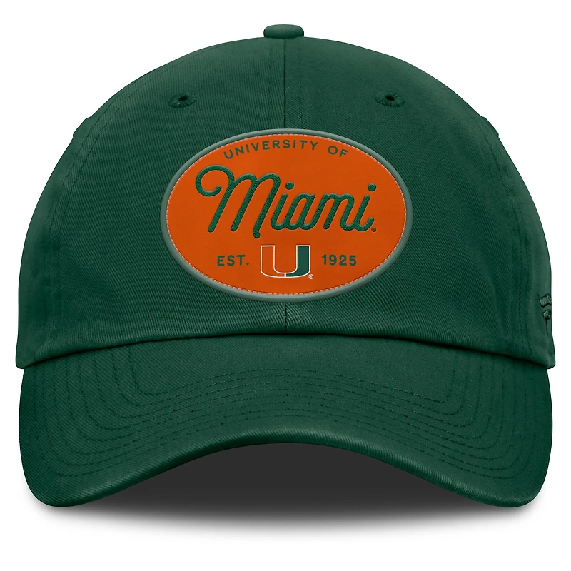 Women's Fanatics Green Miami Hurricanes Candid Adjustable Hat