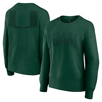 Sweat-shirt en polaire super doux Fanatics Green Miami Hurricanes pour femme