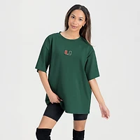 Women's Gameday Couture Green Miami Hurricanes Oversized Back at Ya T-Shirt