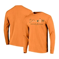 T-shirt à manches longues pour femmes Miami Hurricanes, orange, motif Noël, couleurs confortables