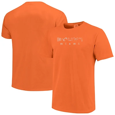Women's Orange Miami Hurricanes Comfort Colors T-Shirt