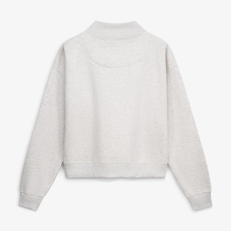 Sweat-shirt à col montant Nelson oversize Pressbox Ash Miami Hurricanes pour femme