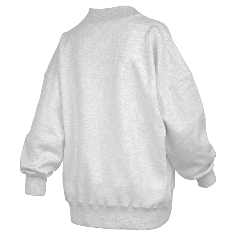 Sweat-shirt réversible Pressbox gris chiné pour femmes, Miami Hurricanes
