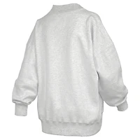 Sweat-shirt réversible Pressbox gris chiné pour femmes, Miami Hurricanes