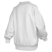 Sweat-shirt réversible Pressbox gris chiné pour femmes, Miami Hurricanes