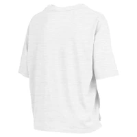 T-shirt blanc Pressbox Miami Hurricanes Rock & Roll Slub pour femmes