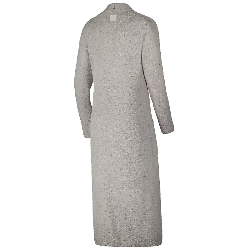 Ensemble débardeur court en tricot pelucheux, pantalon de jogging et cardigan long trois pièces pour femmes des Hurricanes Miami