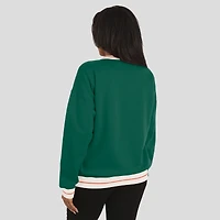 Women's WEAR by Erin Andrews Green Miami Hurricanes Seal Sweatshirt
