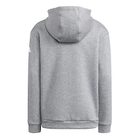 Youth adidas Heather Gray Miami Hurricanes Puffed Out Pullover Hoodie