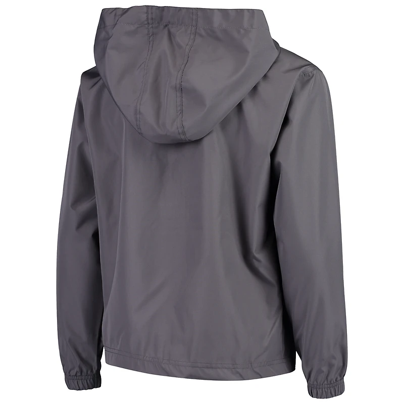 Youth Champion Graphite Miami Hurricanes Pack & Go Windbreaker Jacket