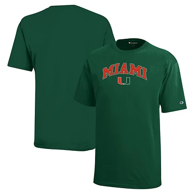 T-shirt vert avec logo en forme d'arche des Hurricanes de Miami pour jeunes champions