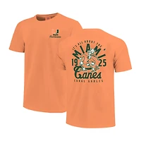 T-shirt orange pour jeunes avec motif mascotte des Miami Hurricanes