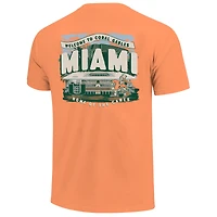 T-shirt orange pour jeunes des Miami Hurricanes, scène locale du campus